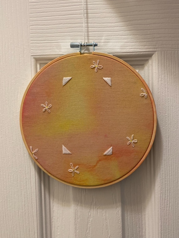 hand stitched embroidered instax mini Polaroid photo frame