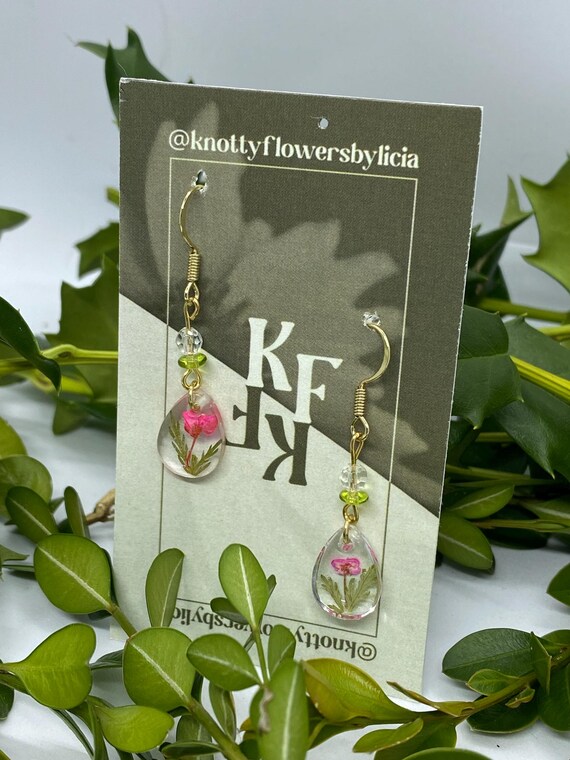 Handmade Resin Earrings